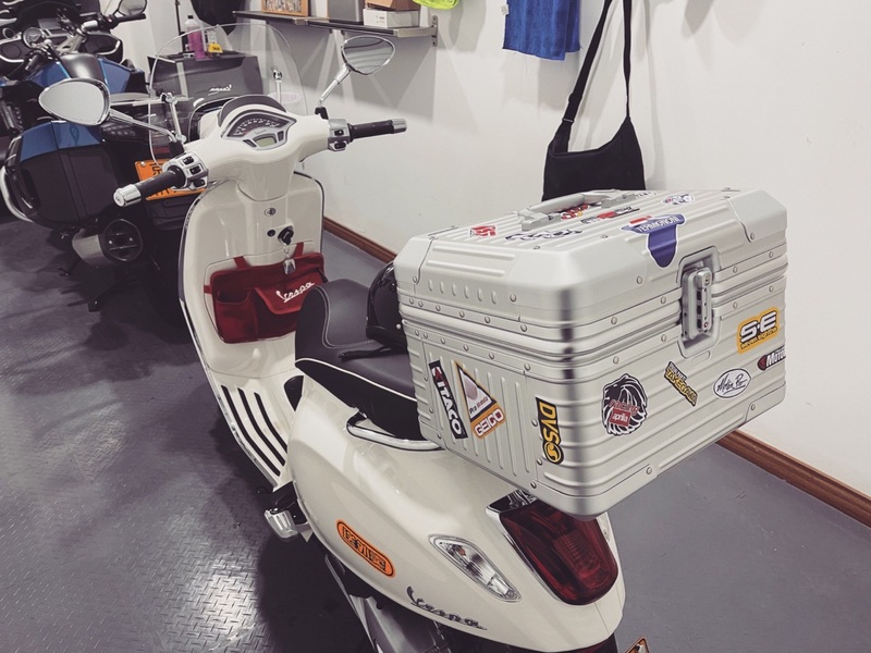 Universal Motorcycle Rear Trunk Vespa Honda Mavericks Victoria 300 Electric Vehicle Aluminum Alloy Box