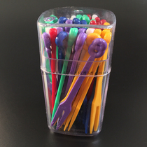 South Korea imported digital fruit fork kitchen creative fruit plate fork baby children eat fruit safe non-slip fork