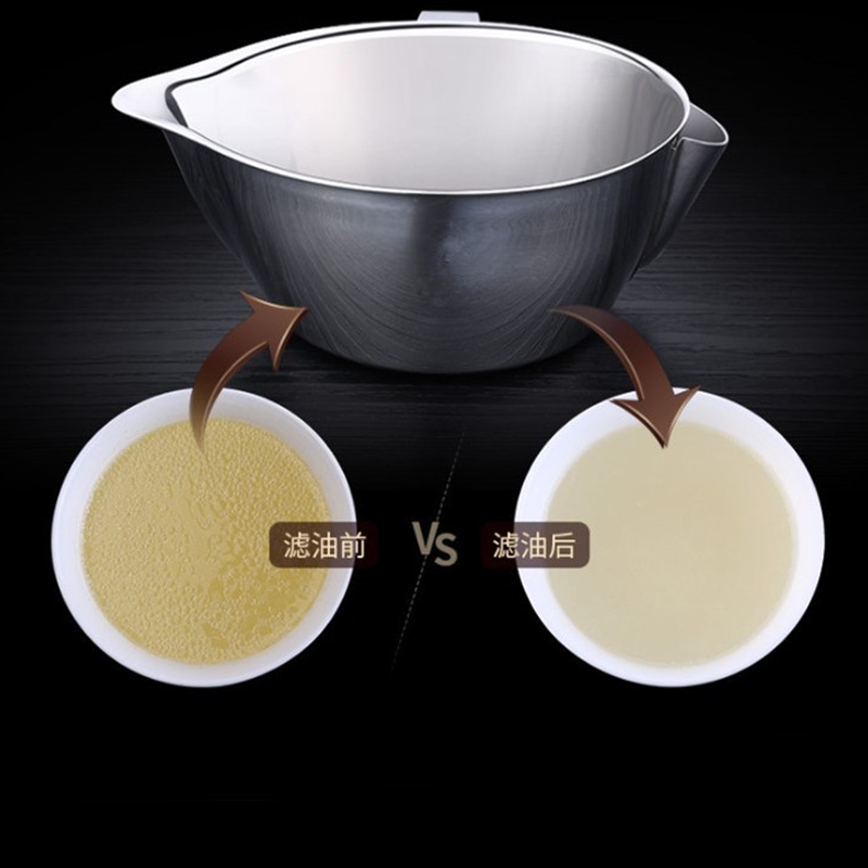 Tikyin same 304 stainless steel drink soup separator to increase thickness oil insulation filter moon filter