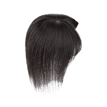 Wig piece for female real hair fluffy hair volume on top of head one piece invisible traceless natural covering of white hair needle replacement hair piece