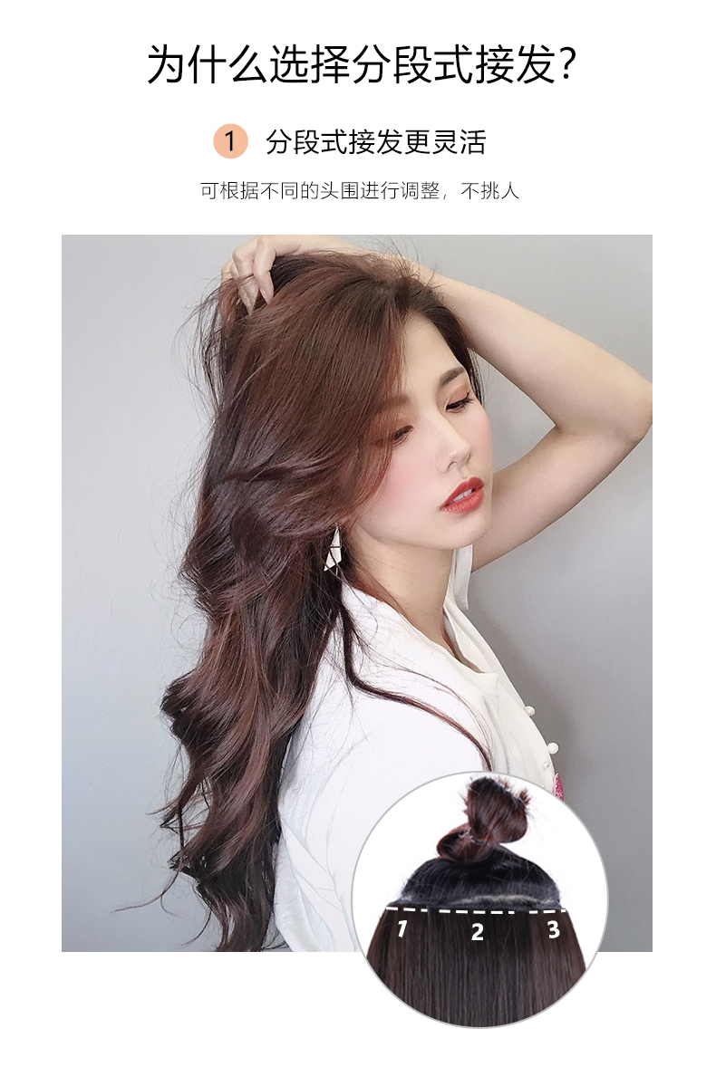 Pérruque et cheveux - Soie mélangée - Ref 3437422 Image 10