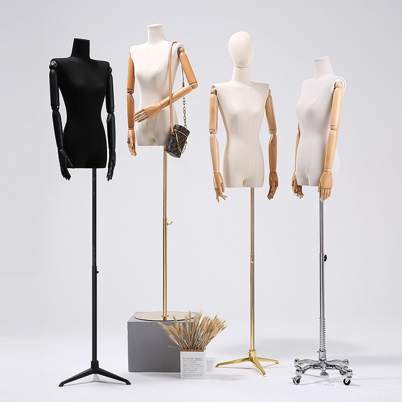 Korean flat shoulder model props women's bust clothing store full body human table model shelf high-end window display model dummy