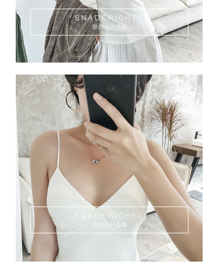 <SR Tùy chỉnh> 2017 Bán mùa xuân Đen Áo yếm có tay màu đen áo sơ mi nữ