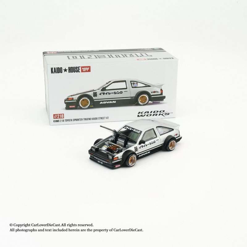 In Stock Kaido House & Minigt Toyota 1:64 Toyota Ae86 Alloy Car Model with Openable Hood In Stock Kaido House & Minigt Toyota 1:64 Toyota Ae86 Alloy Car Model with Openable Hood