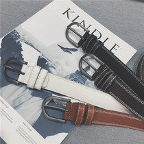 Hong Kong wind thin narrow belt Net red same men Korean belt Japanese ins Harajuku wind leisure Joker belt