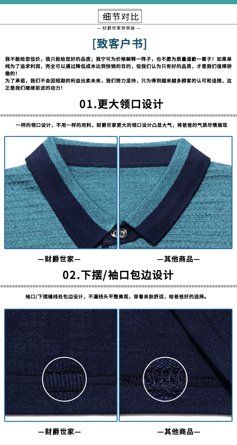 Bố ngắn tay t-shirt nam mùa hè 40-50 tuổi người đàn ông mùa hè người trung niên quần áo mùa hè trung niên mùa hè băng lụa