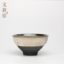Wenxin kiln kiln change hand pull bowl Kung Fu tea cup Tea cup Ceramic tea cup Japanese tea set handmade Purple Sand cup