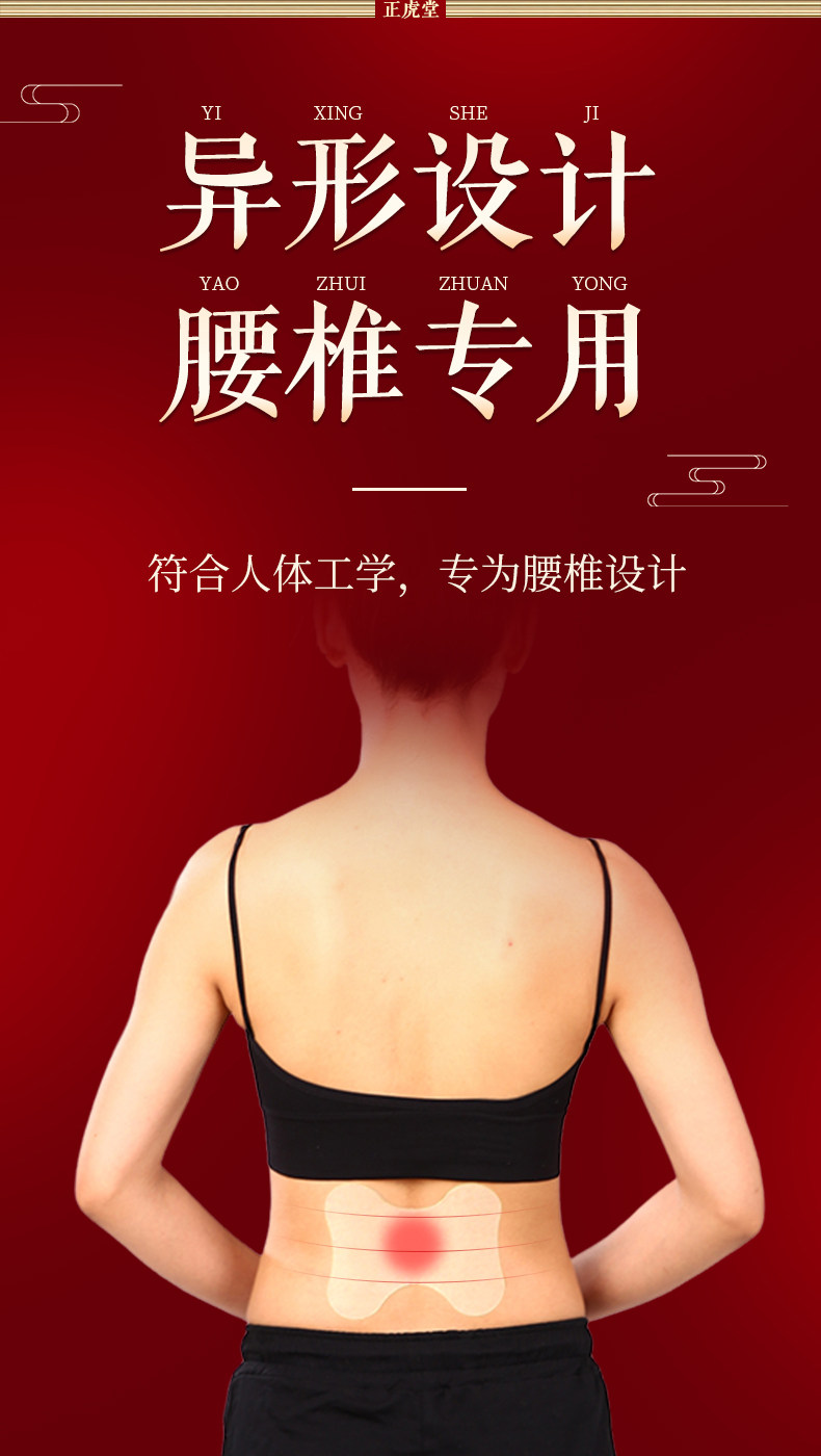 正虎堂 艾草温灸热敷贴 颈椎/膝盖贴 12贴 图1