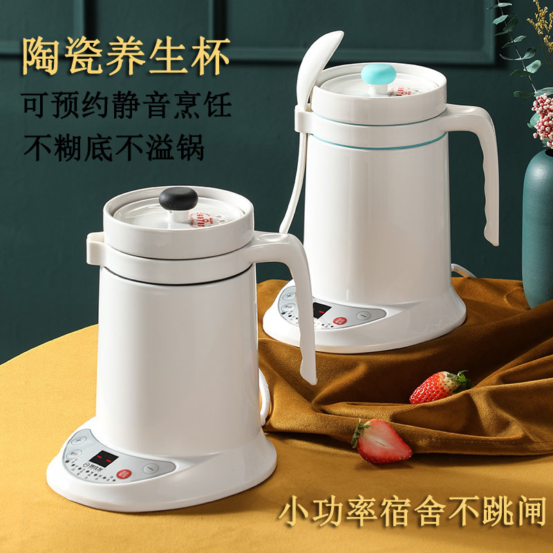 Health Cup Electric Saucepan Office Small Cooking Congee Cup Dormitory Flowers Tea Stew Multifunction Portable Electric Health Preservation Pot