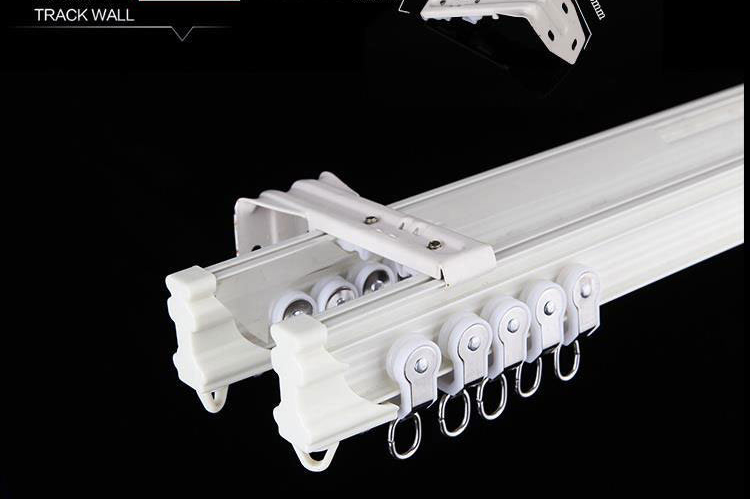 UL cửa sổ và rèm ban công theo dõi câm Mono arcuate theo dõi đường ray xe lửa phía trên skid gắn thanh rèm - Phụ kiện rèm cửa khung treo rèm