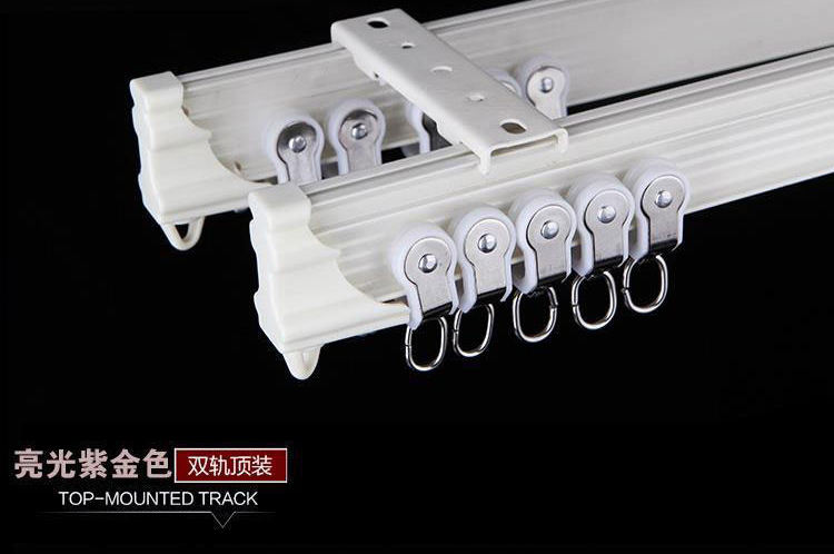 UL cửa sổ và rèm ban công theo dõi câm Mono arcuate theo dõi đường ray xe lửa phía trên skid gắn thanh rèm - Phụ kiện rèm cửa khung treo rèm
