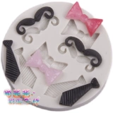 Сверхлегкая глина, фондан с бантиком, галстук-бабочка, галстук, форма