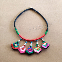 Hand - made original national wind decoration knife chain embroidery collar  hand weaving wax necklace collar