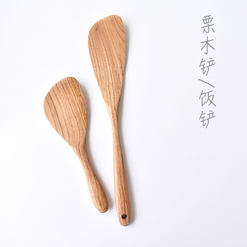 Xẻng xẻng nấu cơm bằng gỗ đặt xẻng hộ gia đình Nhật Bản xẻng chống dính đặc biệt - Phòng bếp giá để dao