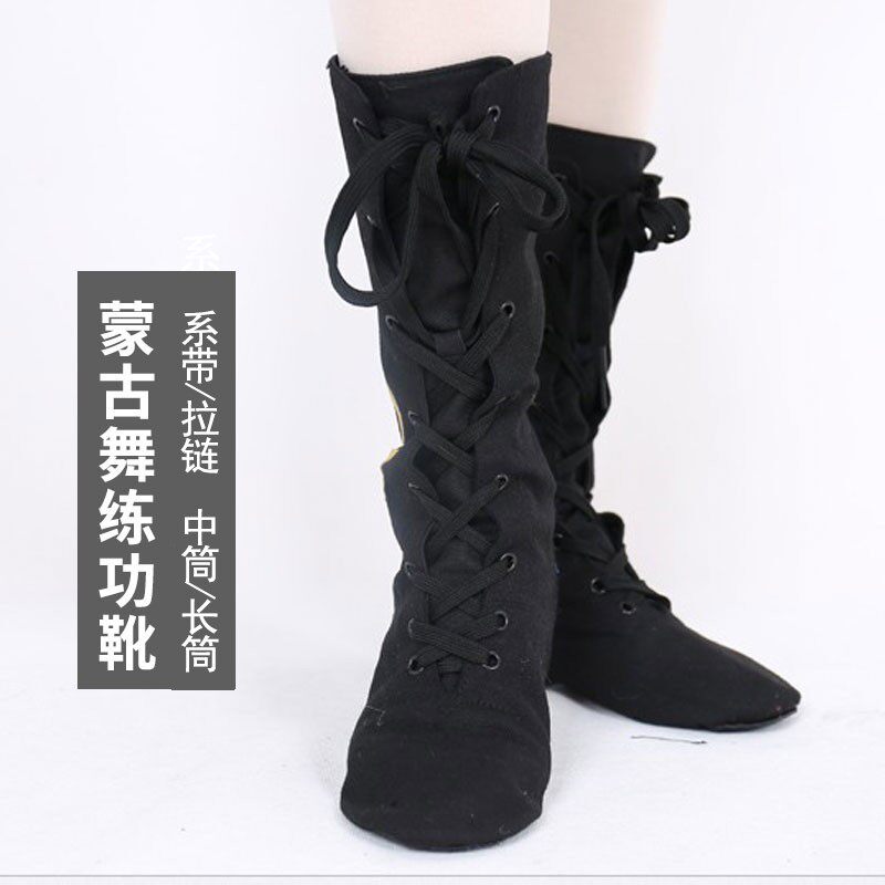 Art Kao Dance Students Performance Dance Shoes Canvas Mongolian Ethnic Tibetan Vi Ethnic Dance Soft Bottom Boots for Men and Women Horse Boots-Taobao