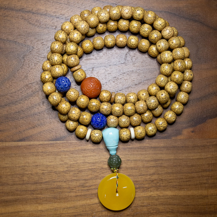 The Native Ecological Chen Xiangxi Nanyan Pine Gold Accessories 108 bracelet necklace bracelet