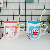 Baby brush Cup home creative cartoon cute cylinder cup children wash cup simple mouthwash Cup plastic cup