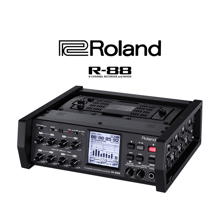 Roland R-88 Roland 8 channel 8-way outscene TV and film outdoor advertising recorder matching original package 