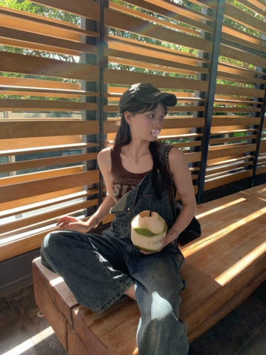 CUTEioi Джинсовый весенний комбинезон для отдыха, штаны, свободный крой