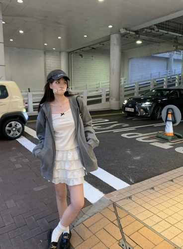 CUTEioi Кружевная майка с бантиком