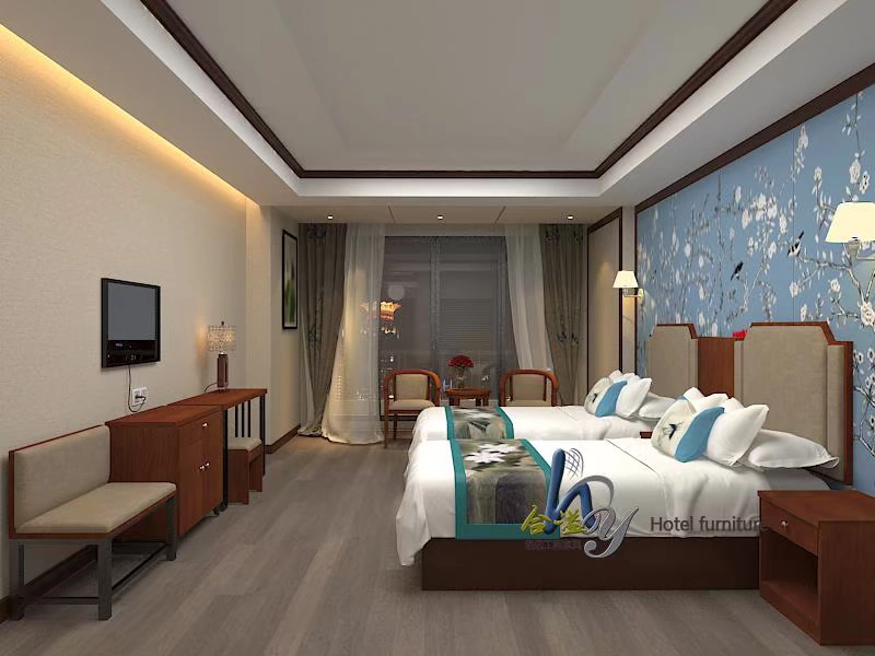 Khách sạn nội thất khách sạn giường tiêu chuẩn phòng hoàn chỉnh kết hợp giường 1,2 m đầy đủ giường trở lại bảng tùy chỉnh tùy chỉnh cao cấp