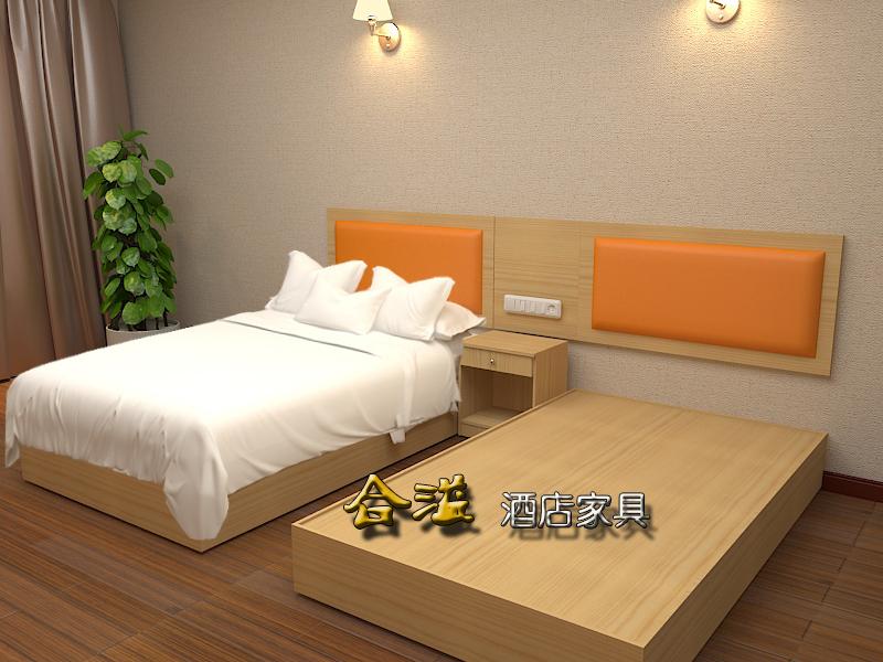 Nội thất khách sạn Giường tiêu chuẩn Châu Âu phòng đơn Phòng ngủ đầy đủ 1,2 m giường đầy đủ trở lại bảng tùy chỉnh phòng ngủ