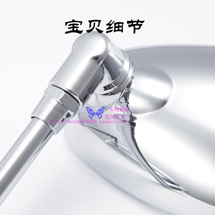 Mũi khoan dài Leopard xe máy gương chiếu hậu xe điện gương lồi gương 125 đảo ngược 10MM phổ - Xe máy lại gương gương xe máy tròn