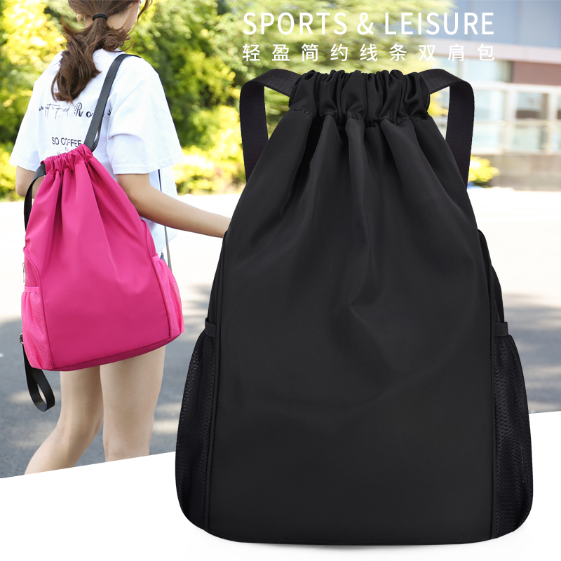 Large capacity sports basketball bag Basketball bag Football shoe bag Student portable training bag Multi-function drawstring backpack
