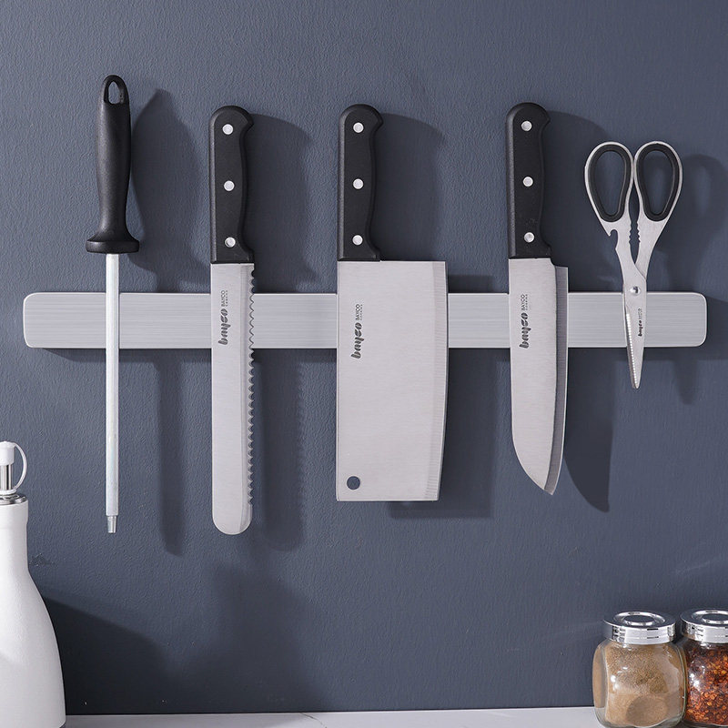 Magnet stone knife holder magnetic suction knife holder magnetic punch-free magnet knife holder wall mount magnetic knife holder magnetic knife holder