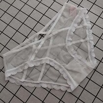 Ice Silk Underpants Womens ultra-thin Full transparent Triangle Tempting Apostle Silk Snowspun Summer Day Thin fire Spicy Mesh