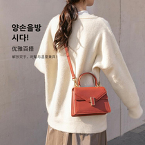 Red shoulder cross-body bag 2021 new fashion versatile second generation Kelly bag womens premium handbag small bag