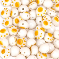 Желтый бусин для лапы чистой кошки [50 штук] дает 2 метра линии пули