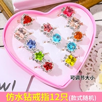 Имитация хрустального бриллиантового кольца 12 пакетов