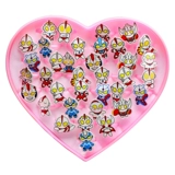 Ultra, детский Ультрамен Тига, бриллиантовое кольцо для мальчиков, коробочка для хранения, мультяшная игрушка, с драгоценным камнем