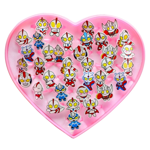 Ultra, детский Ультрамен Тига, бриллиантовое кольцо для мальчиков, коробочка для хранения, мультяшная игрушка, с драгоценным камнем