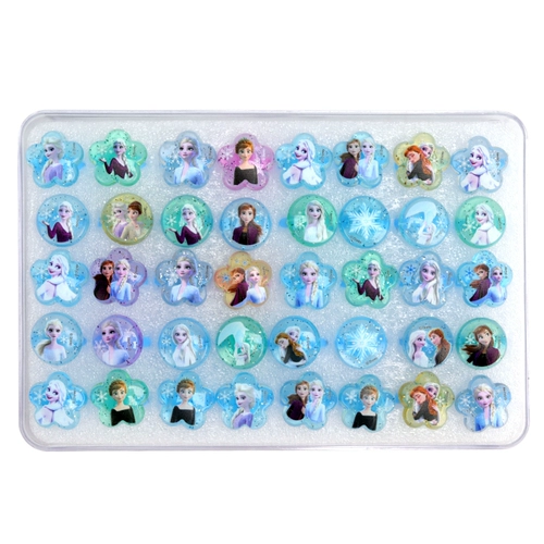 Детское бриллиантовое кольцо, игрушка для принцессы, мультяшная коробочка для хранения, с драгоценным камнем, «Холодное сердце»