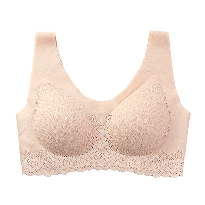 泰国乳胶内衣女无钢圈胸罩小胸聚拢