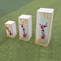 New wedding Chinese road guide Wedding decoration props Lamei square column road guide welcome stage Wedding decoration ornaments