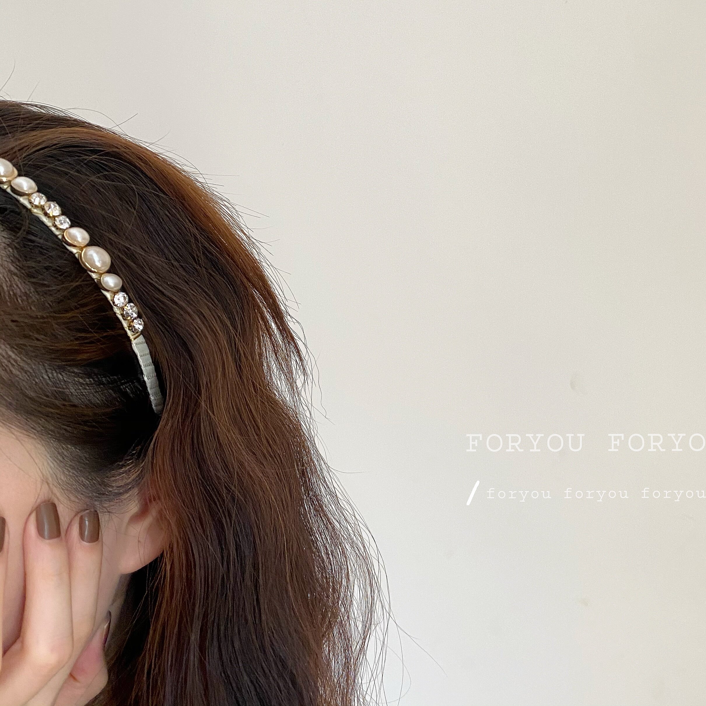 Milk white pearl hair stirrup Female Summer Fairy Qi Super Fairy main wind Hairpin Hairpin Hairpin Hairpin Hairstyle Brief Hair Accessories Retro