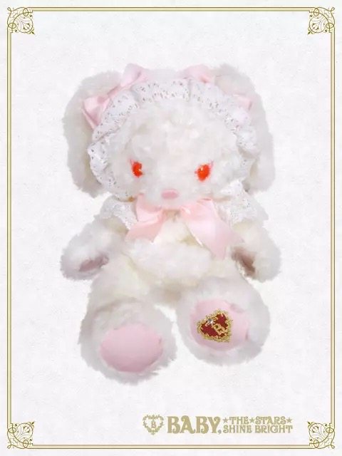 BABY中号兔熊玩偶:粉白限定款能否俘获你的心?-lolita-淘宝好物网