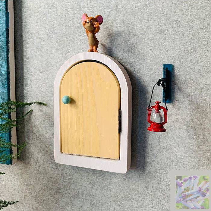 Switch protective cover Jerry switch stickers cover ugly full stickers decorative hole net red solid wood socket decoration simple and creative