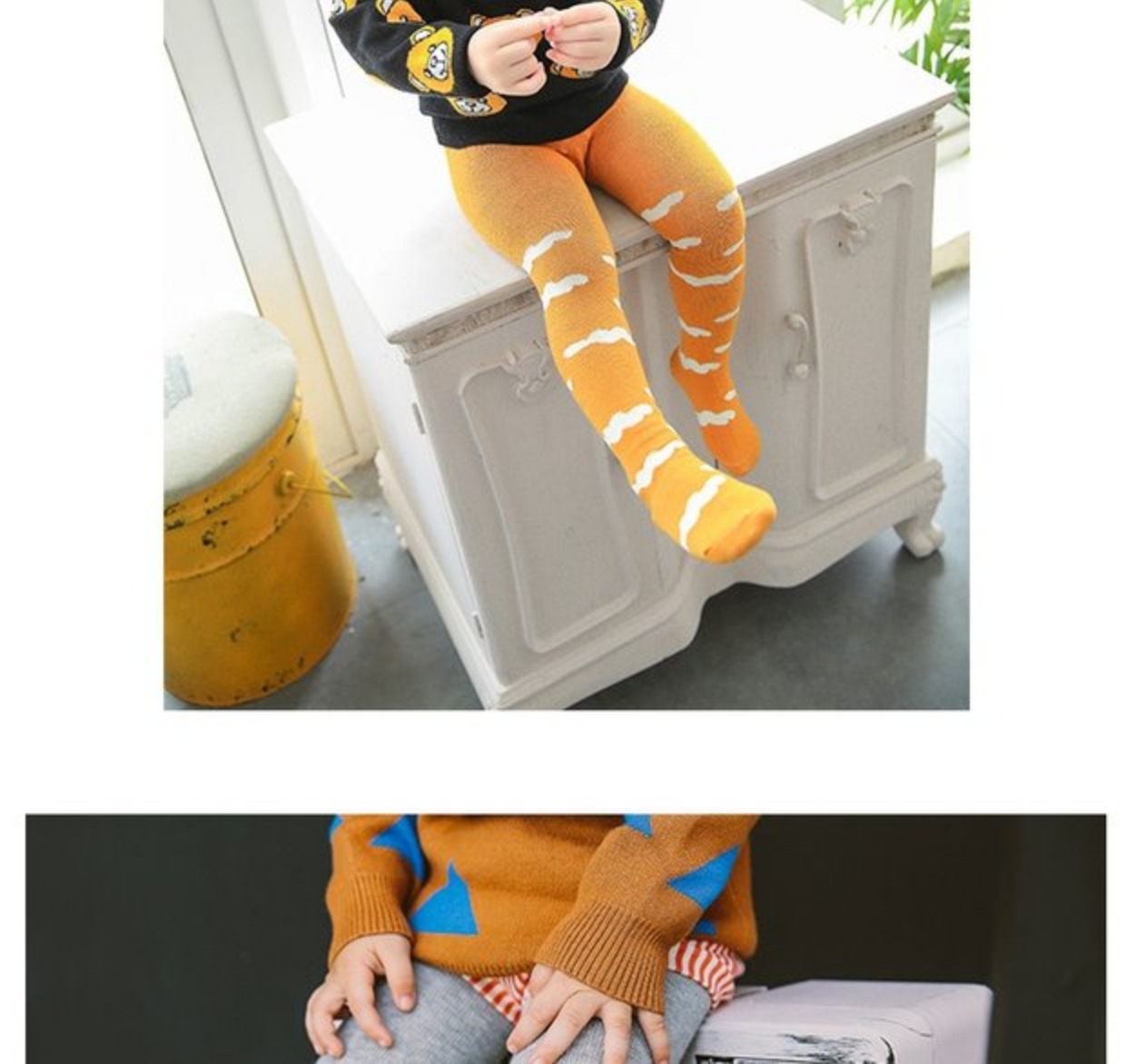 Vớ trẻ em mùa thu và mùa đông cotton cho bé trai sơ sinh Vớ xà cạp 0-1-3 tuổi Cô gái và trẻ em quần lót tất chống trơn cho bé