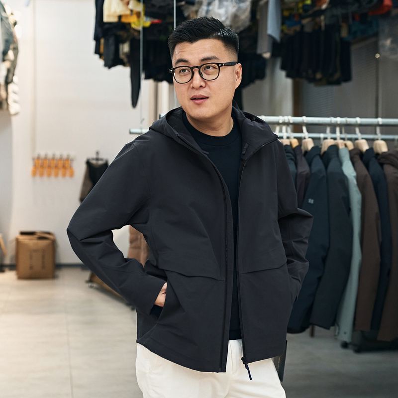 【260105011】Urban Shell Business Commuting Outdoor Hooded Windproof Men's Softshell Jacket