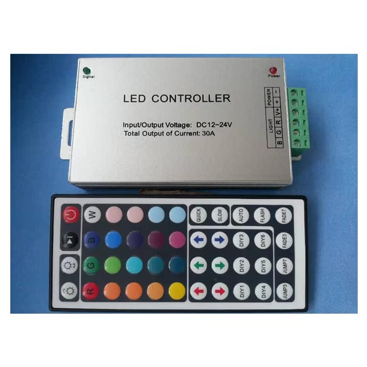 LED44 key controller RGB colorful light with module IR infrared controller 24A12V high power controller