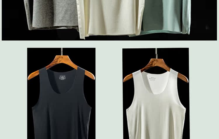 Áo vest liền thân cotton thể thao nam cổ chữ V cổ tròn lụa lụa mùa thu và mùa đông mẫu áo không tay áo sơ mi nam khoác vest nữ