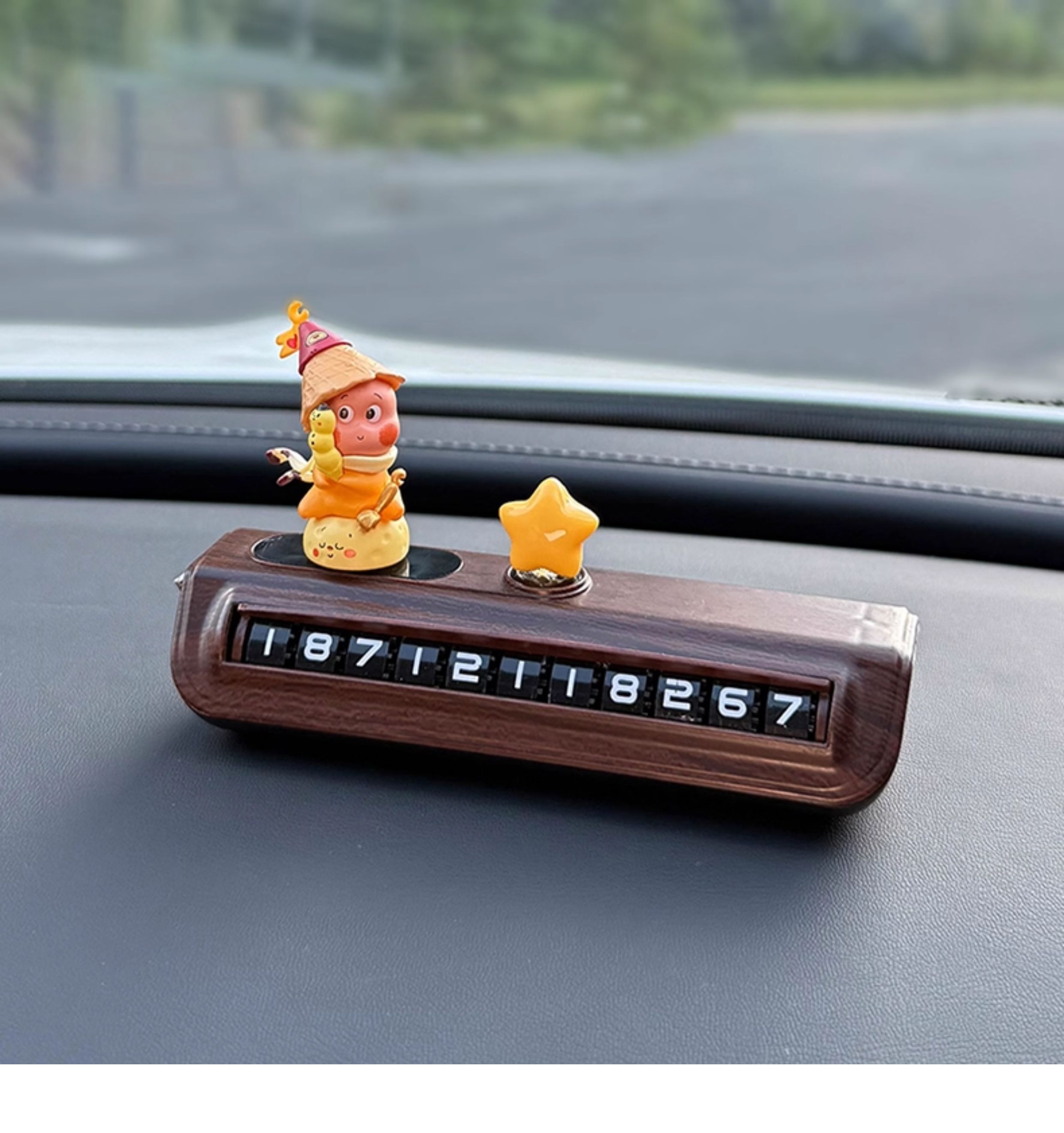 Creative and Cute Parking Number Plate, Temporary Parking Phone Number for Moving the Car, Car Decoration, Phone Number for Moving the Car