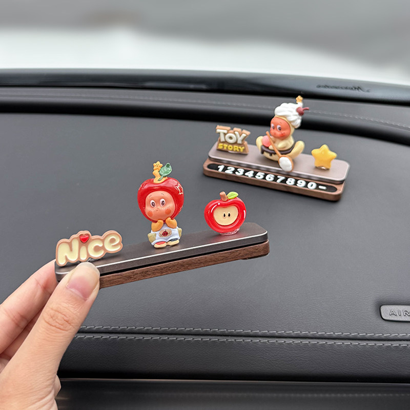 2025 New Model Female Parking Number Plate, Cute Temporary Car Phone Number Plate, Creative Decorative Item