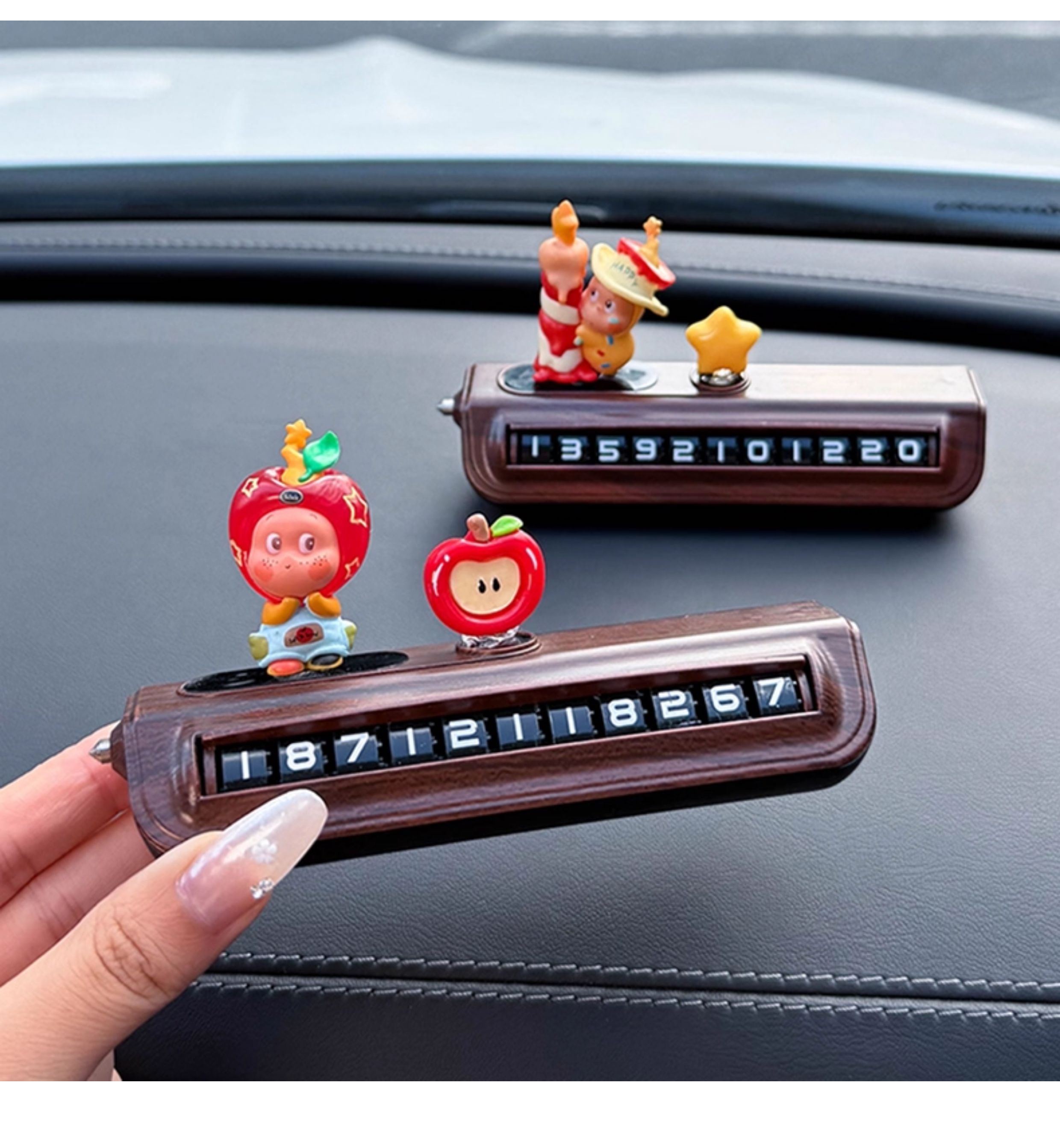 Creative and Cute Parking Number Plate, Temporary Parking Phone Number for Moving the Car, Car Decoration, Phone Number for Moving the Car