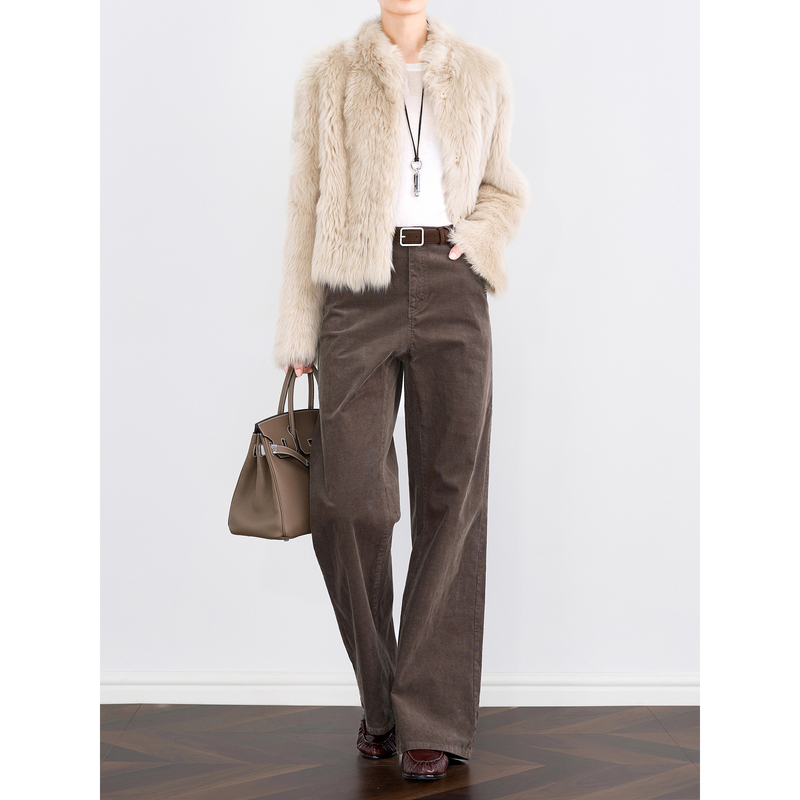 Zheye【Warm Velvet Texture】High-Density Corduroy Pants for Women, Autumn and Winter Straight-Leg Slimming Casual Wide-Leg Pants Zheye【Warm Velvet Texture】High-Density Corduroy Pants for Women, Autumn and Winter Straight-Leg Slimming Casual Wide-Leg Pants