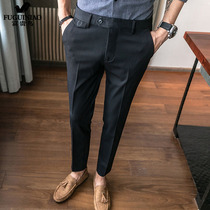 Rich Guido 9 Sub-pants Mens thin Pants Double Plexant Spring Autumn Long Pants Style Superior Sensational Pants Design Sensation Little Western Pants